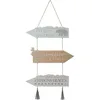 Image de Déco de Noël Pancarte en Bois à Suspendre H 50 cm - Feeric Christmas