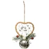 Image de Feeric Lights et Christmas - Sujet de noël grelot argenté Coeur 12 cm