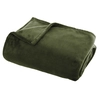 Image de Atmosphera - Plaid flanel uni vert kaki - 125x150cm 125x150 cm