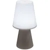 Image de Atmosphera - Lampe à Poser LED Nomade Wiza Blanche H 23 cm, Rechargeable USB, Tactile, 3 Intensités - Pour Intérieur et Extérieur, Balcon, Jardin