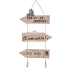 Image de Feeric Lights et Christmas - Pancarte Refuge Cadeaux h50cm en Bois à Suspendre