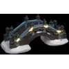 Image de Feeric Lights et Christmas - Accessoire Village Pont Lumineux 4 LED Assorti - Pont en Pierre avec Statuette