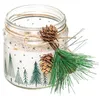 Image de Feeric lights et christmas - Bougie parfumée 315 gr avec pot verre imprimé assorti - Blanc