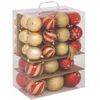 Image de Atmosphera - Lot de 60 Boules d.Assorti polystyrène Rouge et doré