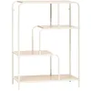 Image de 5 five simply smart 5Five - Console Curvy Beige en Métal et MDF - 76x27x101cm - Meuble de Rangement Fonctionnel pour Salon, Entrée, Salle à Manger, Mobilier Pratique