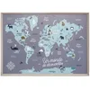 Image de Atmosphera - Tableau Enfant Carte du Monde 50x70 cm