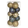 Image de FEERIC CHRISTMAS - Boule de Noël 50 mm x 15 Bleu Or