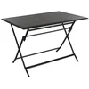 Image de Hespéride - Table de Jardin Pliante Rectangulaire Azua Gris Graphite - 4 Places - Aluminium Traité Epoxy Antirouille