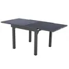 Image de Hespéride - Table de Jardin Extensible Piazza Gris Graphite - 8 Places - Aluminium Antirouille - Meuble d'Extérieur à Rallonge Coulissante