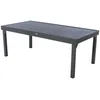 Image de Hespéride - Table de Jardin Extensible Piazza Gris Graphite - 12 Places - Aluminium Antirouille - Meuble d'Extérieur à Rallonge Coulissante
