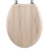 Image de Abattant WC effet bois clair à fermeture standard, 5Five