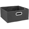 Image de 5five - panier tissu 31x15cm mix n modul gris anthracite