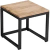 Image de ATMOSPHERA CREATEUR D'INTERIEUR Lot de 3 Tables Basses gigognes de Salon en Bois Effet Blanchi et métal - Style Industriel, Vintage et Atelier