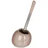 Image de JJA Brosse WC avec Support en céramique Taupe Brillant - Five