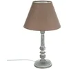 Image de Lampe à poser - Style romantique - Coloris TAUPE patiné Hauteur 36cm