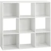 Image de Five AC-Déco Etagère 9 Cases - L 100,5 x P 32 x H 100,5 cm - Bois - Blanc