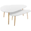 Image de Atmosphera - Tables gigognes Mileo Blanches