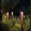 Image de Les Jardins Torche solaire LED Tinka capteur, 120 cm, grise