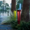 Image de Les Jardins Torche solaire LED Tinka capteur, 62 cm, grise