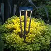 Image de Les Jardins Torche solaire à LED Tinka, 52 cm de haut, grise