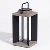 Image de Les Jardins Lanterne solaire Teckalu, Duratek/aluminium noir, 45,5cm