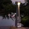 Image de Les Jardins Lampe solaire LED Osmoz en aluminium, 175 cm, blanc