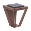 Image de Les Jardins Applique murale solaire LED Metro avec capteur, corten