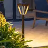 Image de Les Jardins Borne solaire LED Metro avec capteur, corten