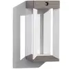 Image de Applique murale solaire LED Les Jardins Teckalu, gris/blanc, 33 cm
