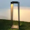 Image de Les Jardins Lanterne solaire LED Skaal aluminium, 70 cm, grise
