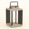 Image de Les Jardins Lanterne solaire Teckalu, Duratek/aluminium noir, 36,5cm