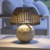 Image de Les Jardins Lampe de table LED Alba, gris/beige, hauteur 41 cm