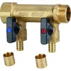 Image de Collecteur avec vannes PER à glissement - GRK - M/F - 3/4' - Diamètre 12 mm - 2 sorties