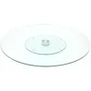 Image de Saveur et dégustation Plateau Tournant Rond en Verre et Inox 45,5 cm