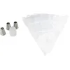 Image de Lily cook KP5428 Set de 4 Poches à Douille Jetable INOX + PVC Argent 13,50 x 6,50 x 18,40 cm