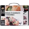Image de Service A Escargot 4 Personnes 12 Pieces Inox Assiettes Fourchettes Couteau Ustensile Cuisine en occasion ou reconditionné