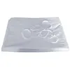 Image de rideau de douche - hauteur 180 cm - largeur 90 cm - 6 anneaux plastique blanc - pellet 804090