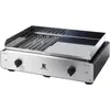 Image de Plancha électrique KRAMPOUZ GECIO2OA00 GECIO2OA00 inox zones barbecue/plancha 2 brûleurs à poser, 70x40 cm