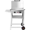 Image de Plancha électrique KRAMPOUZ KOMBI DOUBLE inox sur chariot, 60x40 cm avec capot