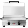 Image de Plancha électrique KRAMPOUZ PFSY2AA-KR inox 2 brûleurs à poser, 54x33 cm