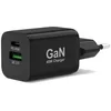 Image de Port Connect Chargeur Mural gan USB-c Power Delivery  & USB-a Quick Charge 45w avec câble Type c 2 mètres Noir Prise EU