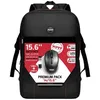 Image de Port Designs Pack Sac à Dos + Souris sans Fil 2.4 ghz USB-c & USB-a 14/15.6 Pouces Noir