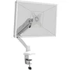 Image de PORT CONNECT Fixation de Bureau Bras d'Affichage pour un Écran taille maxi 32 pouces Blanc