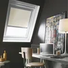 Image de MADECOSTORE Store de Toit Enrouleur Compatible Velux® - Beige - L38 x H54/74cm Modèle C02/C04 - Cadre Alu