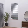 Image de MADECOSTORE Store Enrouleur Jour Nuit avec Coffre - Gamme Must - Noir et Blanc - L63 x H220cm