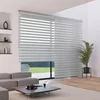 Image de MADECOSTORE Store Enrouleur Jour Nuit avec Coffre - Gamme Must - Blanc et Noir - L123 x H220cm