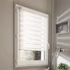 Image de MADECOSTORE Store Enrouleur Jour Nuit Basique sans percer h160cm - Blanc - L46 x H160cm
