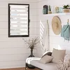 Image de MADECOSTORE Store Enrouleur Jour Nuit chaînette coordonnée sans percer - Blanc - L66 x H190cm