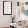 Image de MADECOSTORE Store Enrouleur Jour Nuit chaînette coordonnée sans percer - Blanc - L106 x H190cm