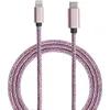 Image de Câble Tissé USB C/Lightning 3A 2m PD 60W Rose Bigben